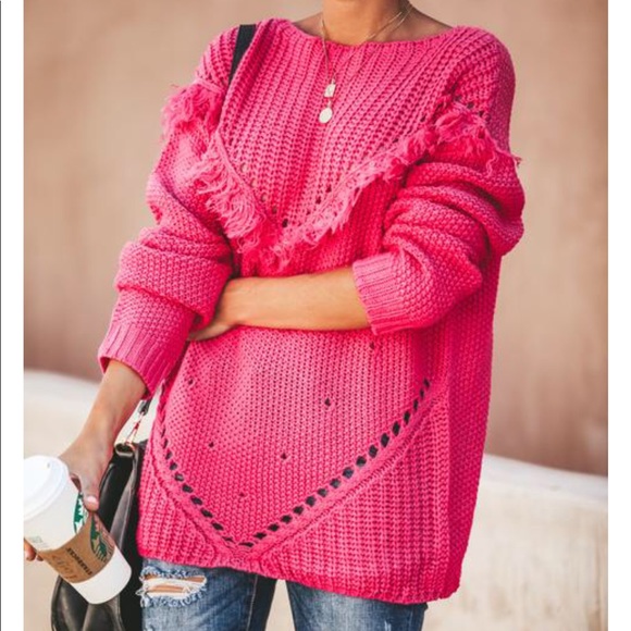 VICI • fringe sweater NWT VICI • fringe sweater NWT